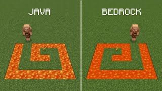 Java vs Bedrock  Minecraft [upl. by Staford]