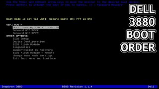 Dell 3880 How to Change Boot Order Ask Max [upl. by Luttrell150]