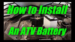 How To Install an ATV Battery [upl. by Judson583]