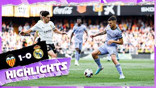 Valencia 10 Real Madrid  HIGHLIGHTS  LaLiga 202223 [upl. by Siddra937]