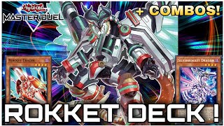 Rokket Deck in Master Duel   Combos MASTER DUEL [upl. by Suoirrad]