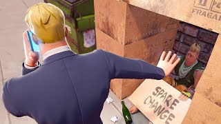 Fortnite Roleplay THE HOMELESS ABANDONED KID FAMILY LIFE A Fortnite Short Film PS5 [upl. by Jarret594]