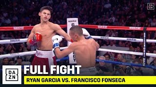 Ryan Garcia VICIOUSLY KOs Francisco Fonseca In Round 1 [upl. by Ellenrahc]