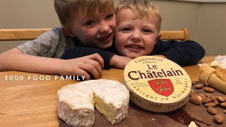 🇫🇷 American Kids Try Camembert French Cheese  Food 70 of 1000 [upl. by Huntley]