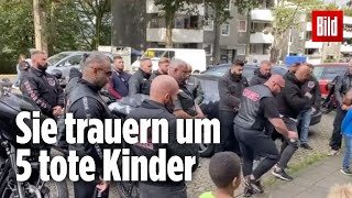 Solingen Plötzlich tauchen 30 Rocker vor dem MordHaus auf [upl. by Profant81]