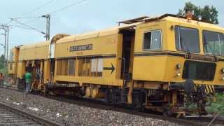 PLASSER TAMPING MACHINE IN ACTION AT MARAMJHIRI  DHARAKHOH GHATS CENTRAL RAILWAY  INDIAN RAILWAYS [upl. by Ellekcir]