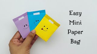 How To Make Easy Mini Paper Bag  Paper Craft  paper Bag making  1 minute video  shorts [upl. by Aylmar]