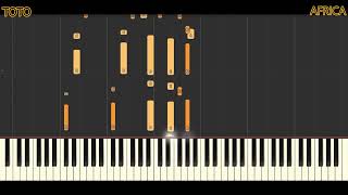 ToTo  Africa  Piano Tutorial [upl. by Arukas]