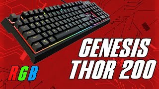 Genesis Thor 200 RGB  hybrydowa klawiatura dla gracza Test recenzja review [upl. by Auehsoj]