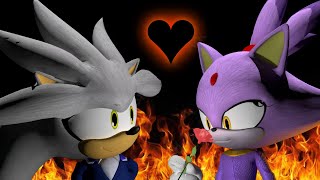 Silver and Blaze Romantic Meeting  Sonic Animation  Valentines Day Special [upl. by Annamarie]