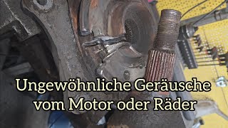 Ungewöhnliche Geräusche beim Fahren Ursachen defekte Radlager und reparieren [upl. by Platon]