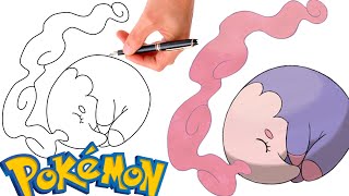 How To Draw MUSHARNA POKEMON 518  Generation 5 [upl. by Zielsdorf533]