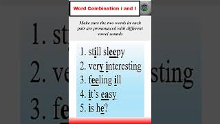 Word Combination i and I  How to learn English pronunciation english learnenglish spokenenglish [upl. by Ahlgren836]