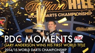 Gary Anderson wins the 2015 World Darts Championship [upl. by Durarte]