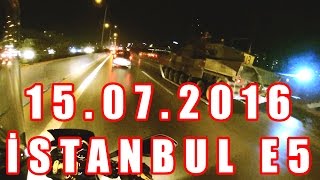 15072016  İstanbul  E5  Tanklar Görüldü [upl. by Ehud]