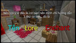 Minecraft 113  116  Cơ bản về lệnh give trong minecraft Cách đặt tên  đặt lore và enchant [upl. by Akena77]