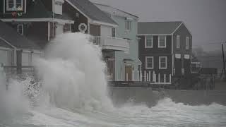 Scituate MA Noreaster Brings Huge Waves  3142023 [upl. by Ynnatirb218]