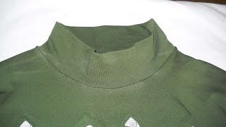 How To Shorten The Neck Of A Turtleneck TShirt  DIY Style Tutorial  Guidecentral [upl. by Amuwkuhc]