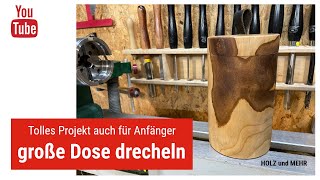 Drechseln für Anfänger und Einsteiger  Dose drechseln [upl. by Ahseikal]