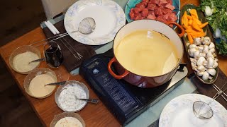 FONDUE BOURGUIGNONNE ET SES QUATRES SAUCES 1 [upl. by Cristoforo]