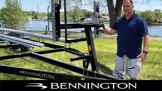 Choosing A Pontoon Boat Trailer  Bennington DockTalk [upl. by Amary992]