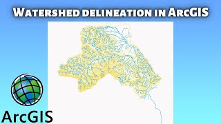 Watershed Delineation using ArcGIS from DEM  Basin in ArcGIS 108 [upl. by Antonella]