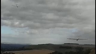 Two BFG 1600 motor gliders over Bratton Camp [upl. by Laforge]