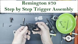 Remington 870 Complete Trigger Assembly Step by Step Guide How To Series 1 [upl. by Erminia141]