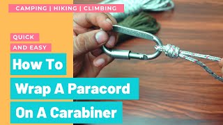 How To Tie A Scaffold Knot  How To Wrap A Paracord On A Carabiner [upl. by Dix924]