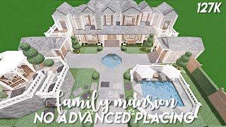 No advanced placing family mansion  Bloxburg speedbuild [upl. by Areema407]