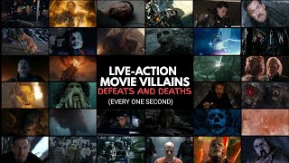 Every One Second of LiveAction Movie Villains Defeats and Deaths [upl. by Namaan129]