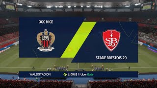 Nice vs Brest 02102021 Ligue 1 FIFA 21 [upl. by Enobe]