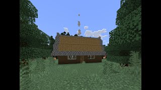 Simple and Easy Spruce Cabin Tutorial Minecraft Bedrock [upl. by Ahsuoj455]