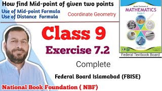 Class 9 Exercise 72 NBF Maths Ex 72 Class 9th federal board FBISE Math national Book foundation [upl. by Ivy]