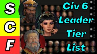 Civilization 6 Leader Tier List [upl. by Olocin]