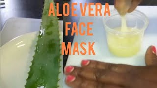 Fresh Aloe Vera Gel Face Mask [upl. by Adnorahc607]