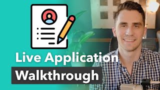 How To Fill Out A Loan Application  Complete Walkthrough [upl. by Livvi]