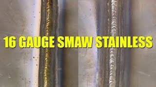 🔥 DC Stick Welding 16 Gauge Stainless Everlast 200DV [upl. by Milas238]