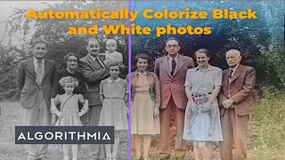 How to Colorize Black and White photos online  Algorithmia Review TopTen AI [upl. by Nrubloc444]