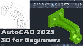 AutoCAD 2023 3D Tutorial for Beginners [upl. by Venterea]