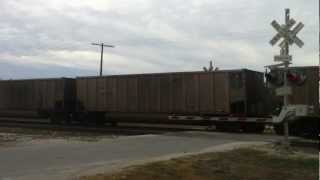 BNSF Empty Coal Train Lometa Texas December 23 2012 [upl. by Currey]