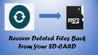 How to recover deleted files back from your SD Card on your smartphone [upl. by Drabeck]