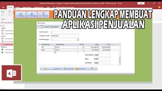 APLIKASI PENJUALAN MENGGUNAKAN MICROSOFT ACCES [upl. by Gorlicki]