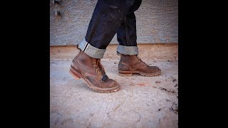 Nicks Boots Urban Logger 14 month update Natural Waxed Flesh [upl. by Drofnil845]