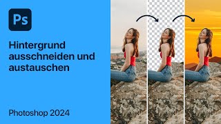 Photoshop Hintergrund entfernen austauschen und ändern Tutorial – Adobe Creative Cloud [upl. by Redan]