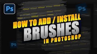 How to add Install brushes to photoshop 2023  Photoshop Brushes [upl. by Averyl]