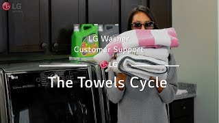 LG Washer  The Towels Cycle [upl. by Inaleon111]