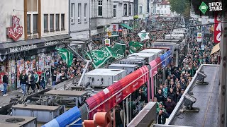 Bremen ist GrünWeiß So lief der WerderFanmarsch vor dem Spiel gegen die TSG Hoffenheim [upl. by Asinla]