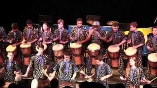 Djembe traditional by Campbell Hall World Drumming Ensemble [upl. by Karlotte]