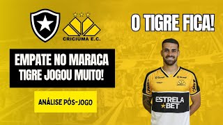 ANÁLISES PÓS JOGO  BOTAFOGO X CRICIÚMA [upl. by Neehcas]